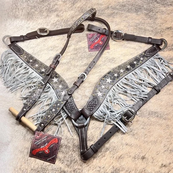 Circle Y Fringe & Bling Tack Set - Picture 2 of 5